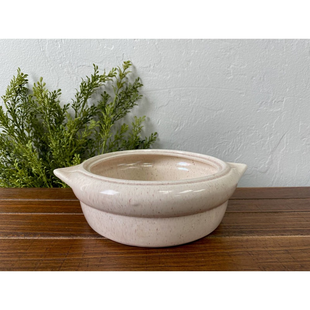 Vintage California Pottery Speckled Cream Colored Indoor Planter